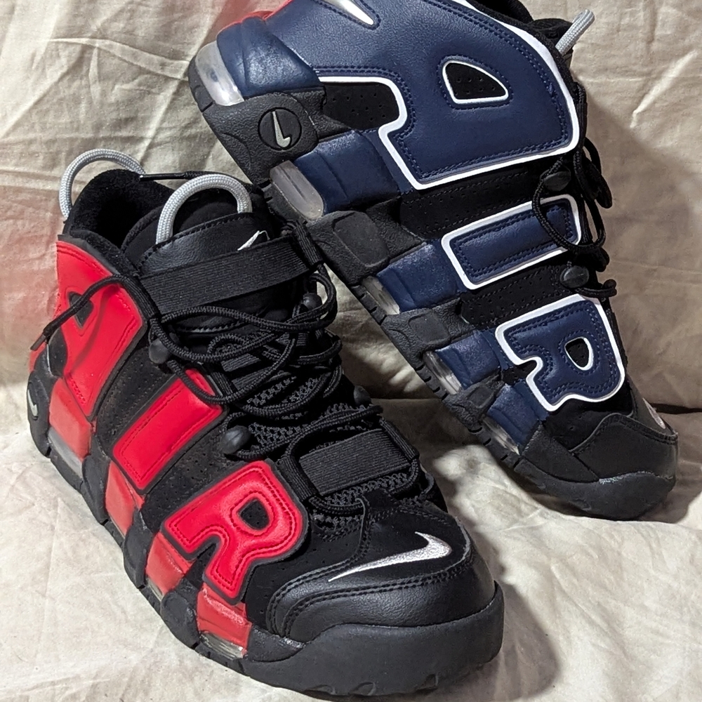 Nike  Air Uptempo Sneakers - Red & Navy